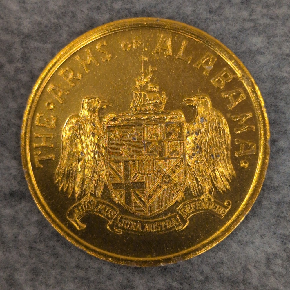 George Wallace Inauguration 50th Governor of Alabama Commemorative Coin Medal‎ - Picture 2 of 3
